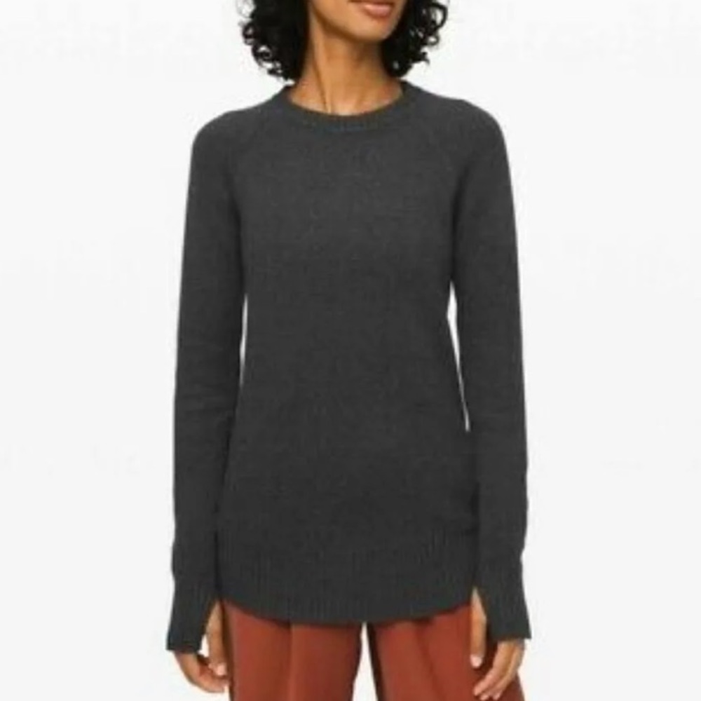 Lululemon Casual Cotton Cashmere Blend Sweater with Thumb Holes